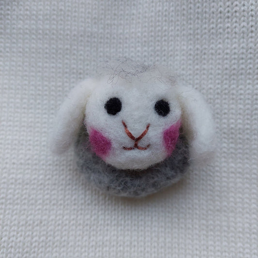 Felt brooch Sheep