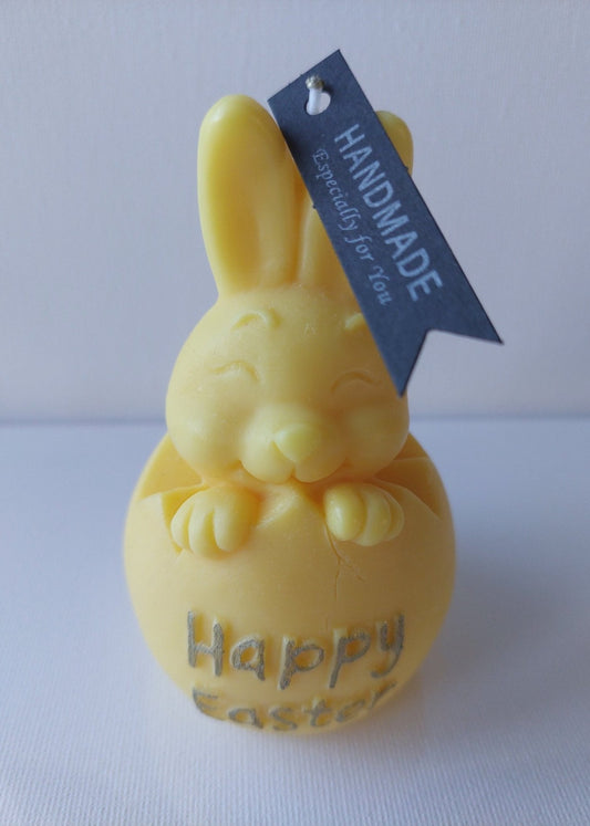 Cute Easter Egg with bunny Candle - Vanilla Scent 