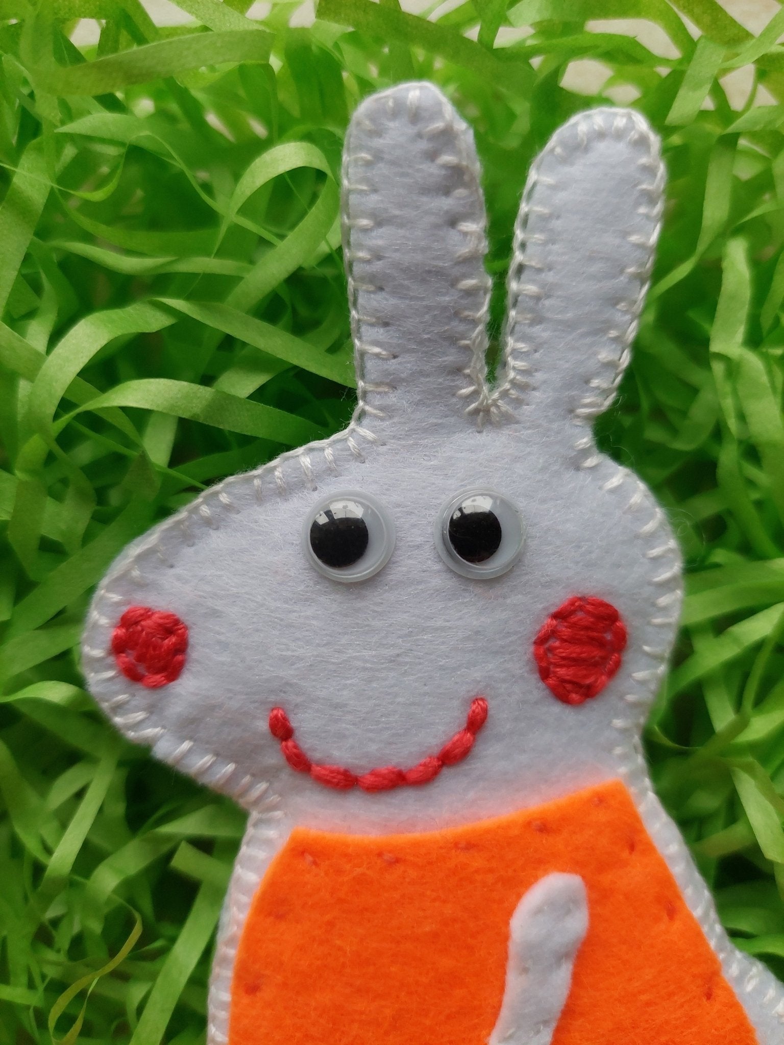 Pocket sized Rebecca Rabbit, Felt pocket toy in a box, Handmade toy or Home decor, Small Hug in a box. - Lea CandlesPocket sized Rebecca Rabbit, Felt pocket toy in a box, Handmade toy or Home decor, Small Hug in a box.