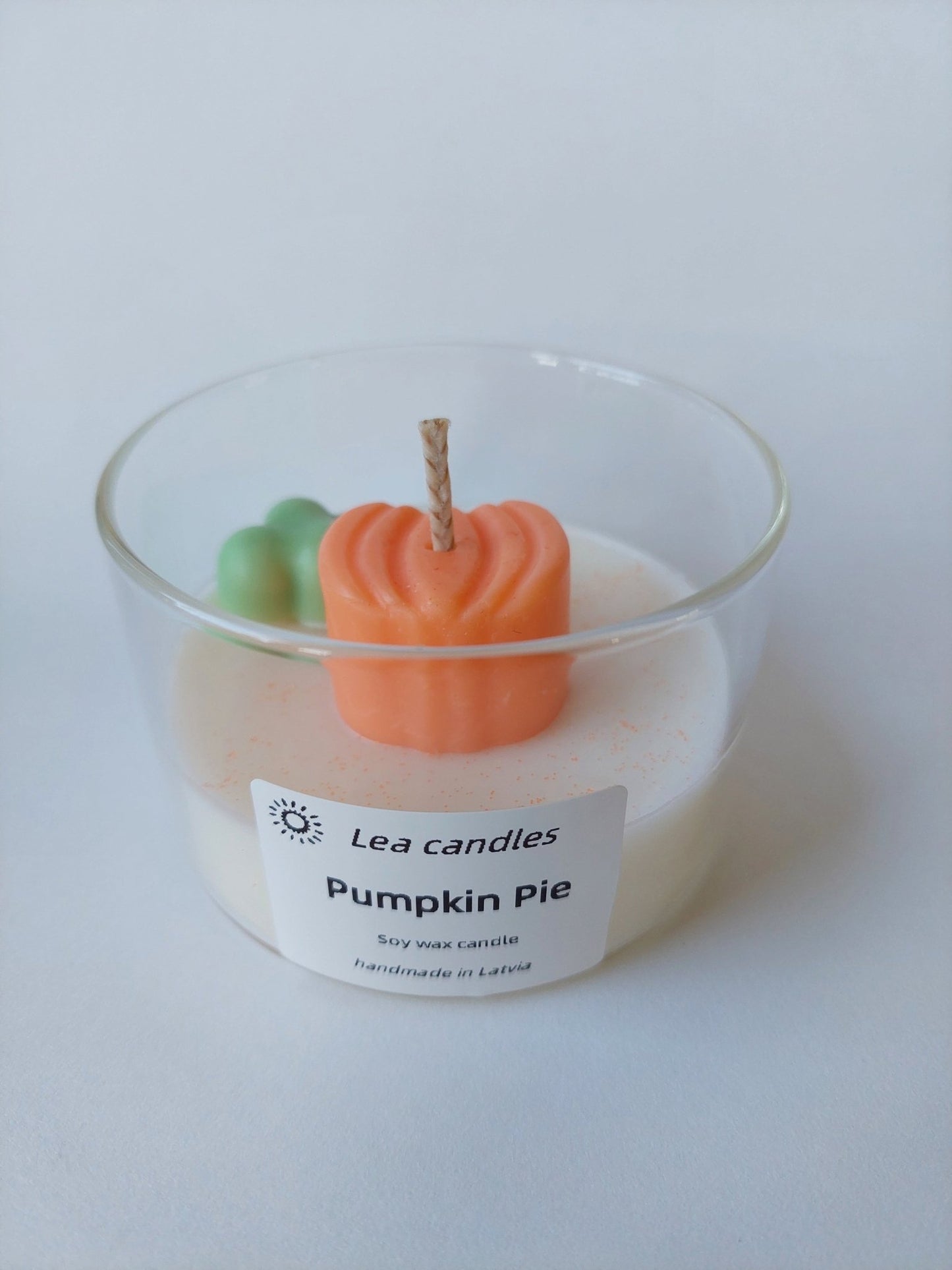 Soy wax candle with Pumpkin 6.5 oz - Lea CandlesSoy wax candle with Pumpkin 6.5 oz