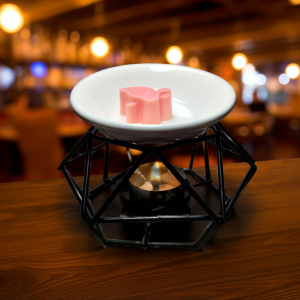 ceramic & metal wax burner