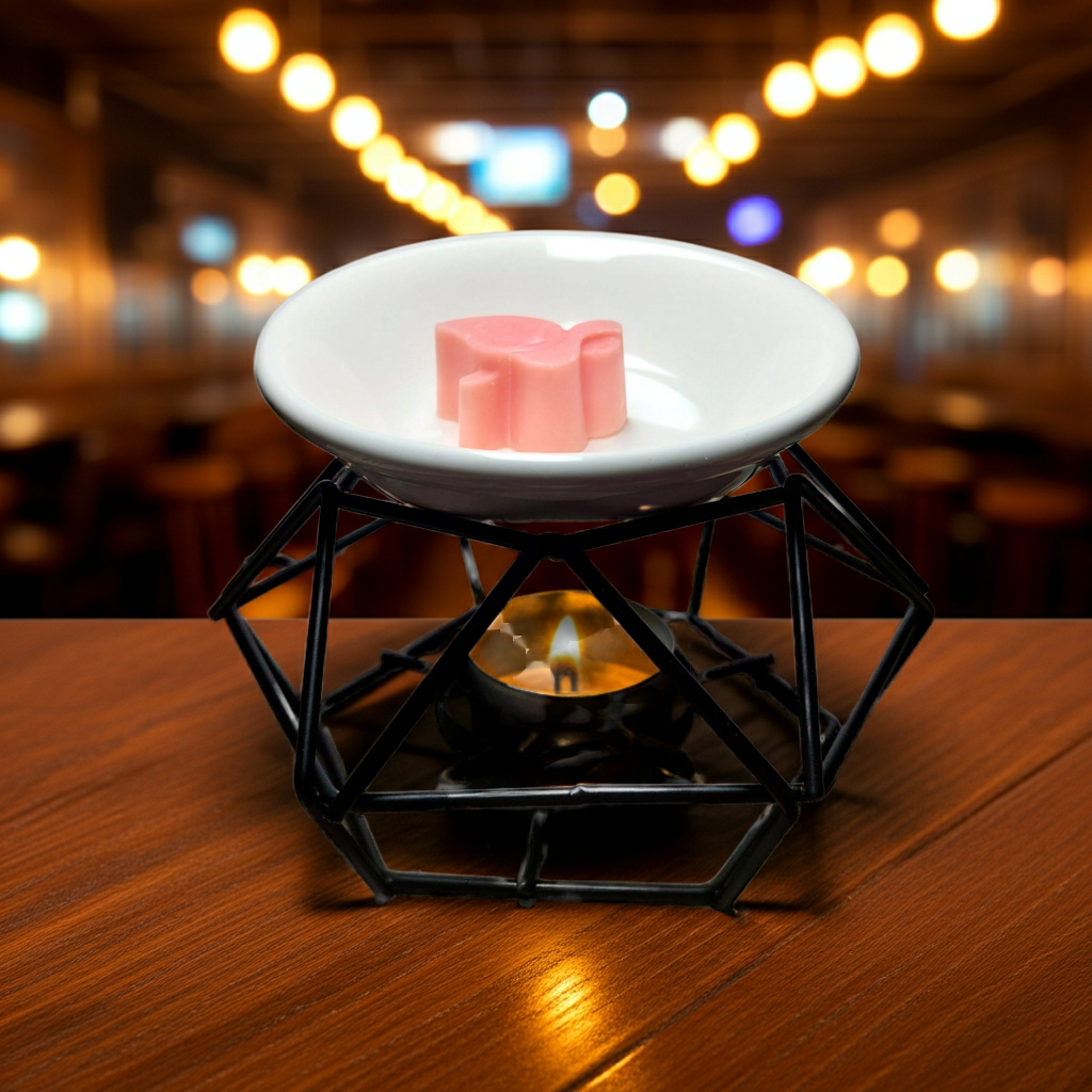 ceramic & metal wax burner