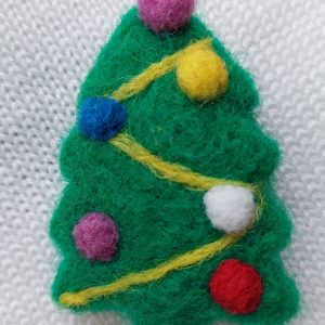 christmas tree brooch