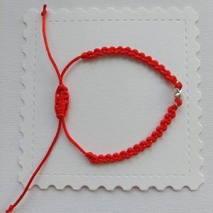 red rope bracelet