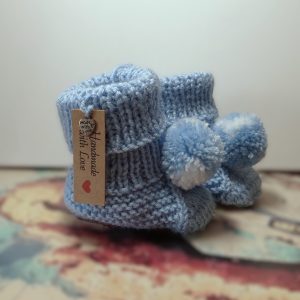 BABY BOOTIES knitted 0-3