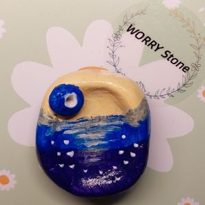 river monster worry stone